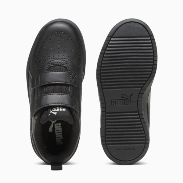 Tenis PUMA Rickie para niños, PUMA Black-PUMA Black-Glacial Gray, large-MEX