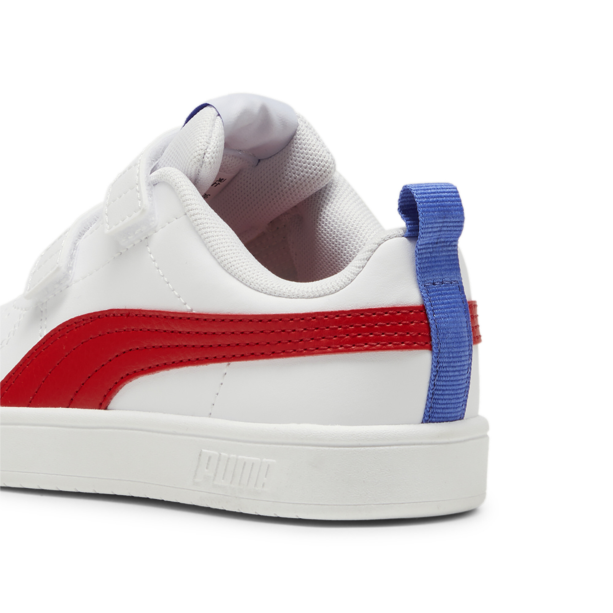 PUMA Rickie V sneakers, Blauw/Rood/Wit, Maat 33 thumbnail 5