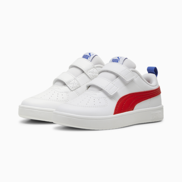 Tenis PUMA Rickie para niños, PUMA White-For All Time Red-Dazzling Blue, large-MEX