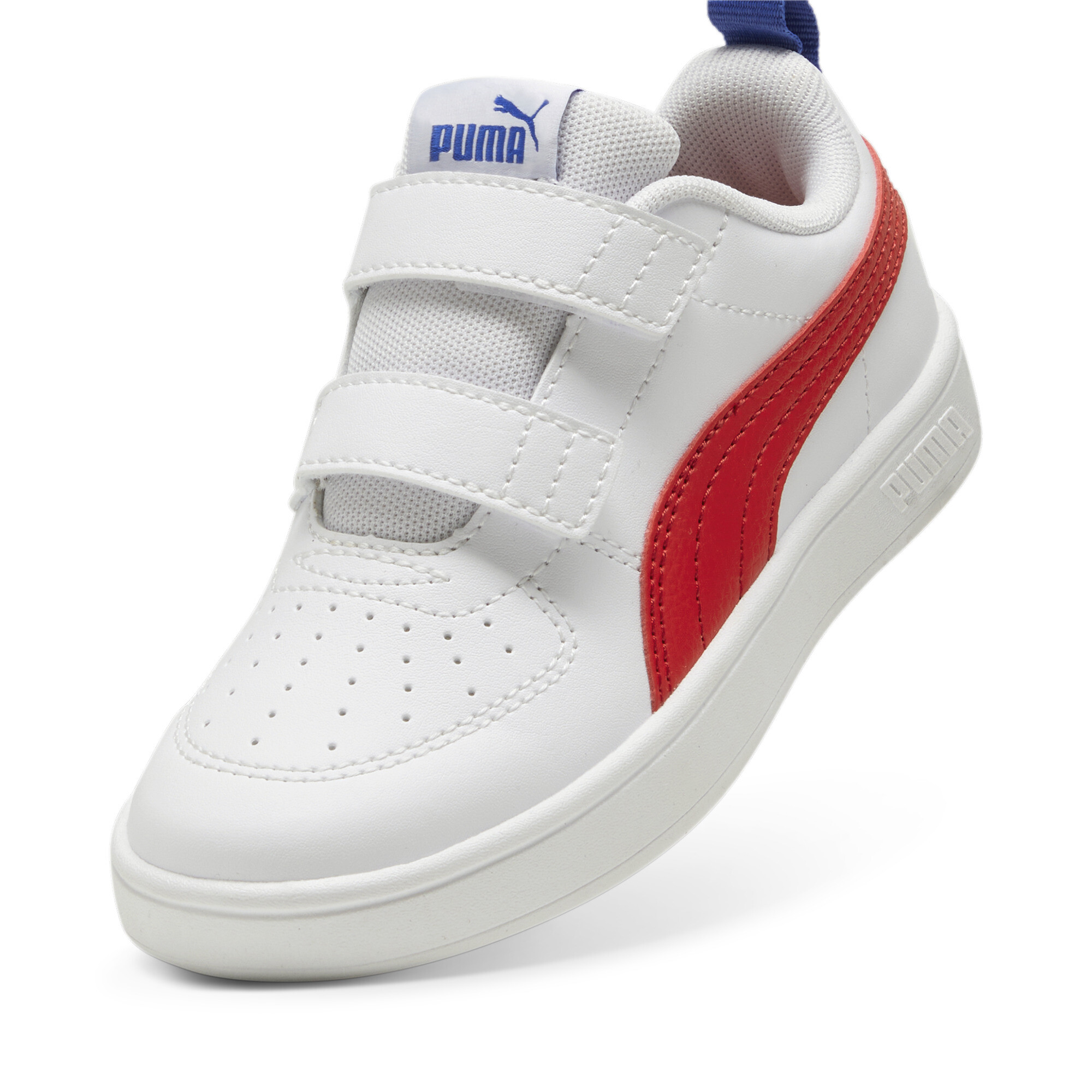 PUMA Rickie V sneakers, Blauw/Rood/Wit, Maat 33 thumbnail 2