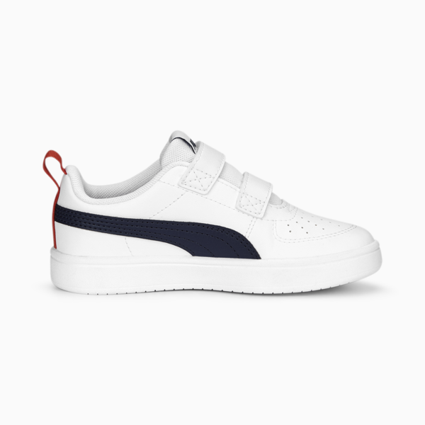 Tenis PUMA Rickie para niños, PUMA White-Peacoat-Burnt Red, large-MEX