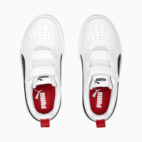 Tenis PUMA Rickie para niños, PUMA White-Peacoat-Burnt Red, large-MEX