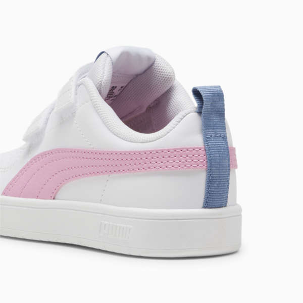 Tenis PUMA Rickie para niños, PUMA White-Pink Lilac-Zen Blue, large-MEX