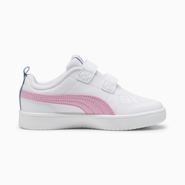 Tenis PUMA Rickie para niños, PUMA White-Pink Lilac-Zen Blue, large-MEX