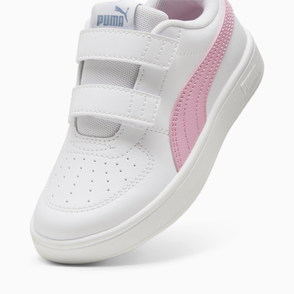 Tenis PUMA Rickie para niños, PUMA White-Pink Lilac-Zen Blue, large-MEX
