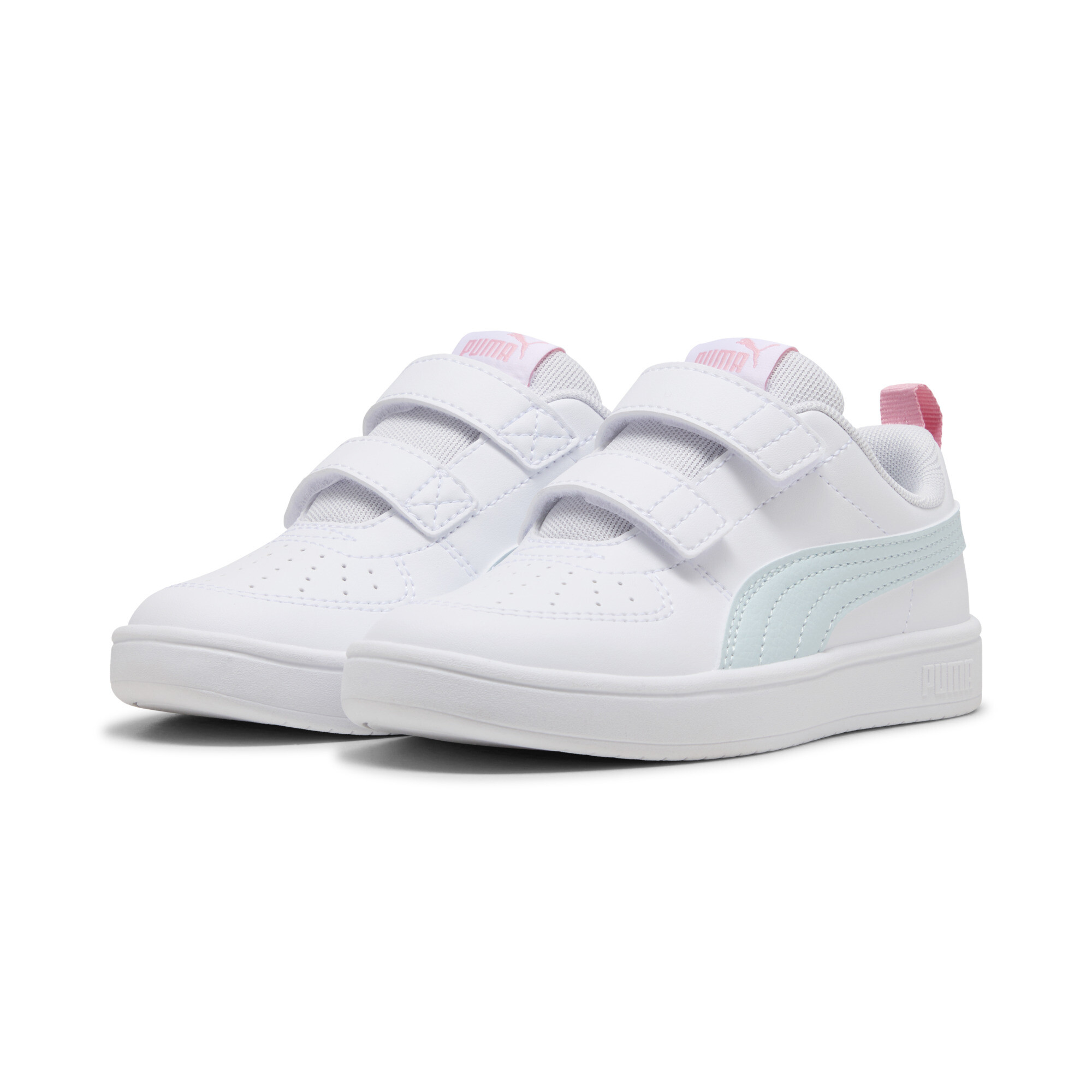 PUMA Rickie V sneakers, Roze/Wit, Maat 27,5 thumbnail 6