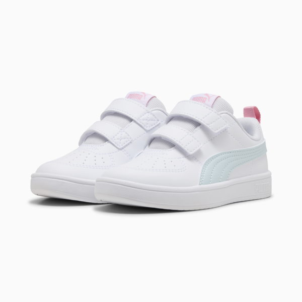 Tenis PUMA Rickie para niños, PUMA White-Sea Glass-Pinkscape, large-MEX