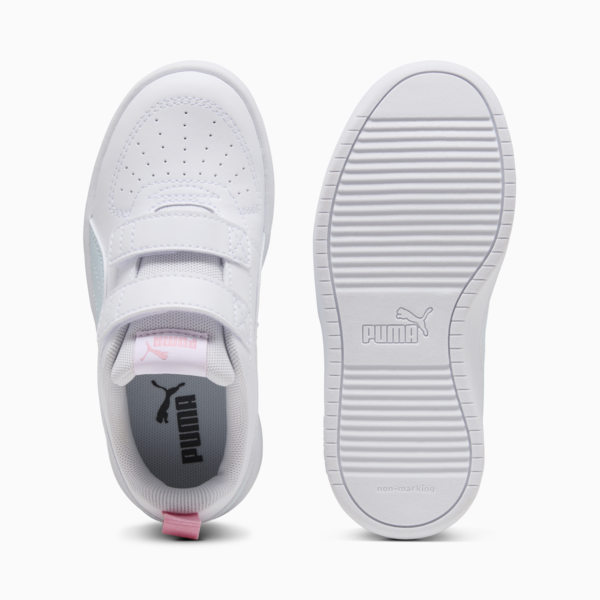 Tenis PUMA Rickie para niños, PUMA White-Sea Glass-Pinkscape, large-MEX