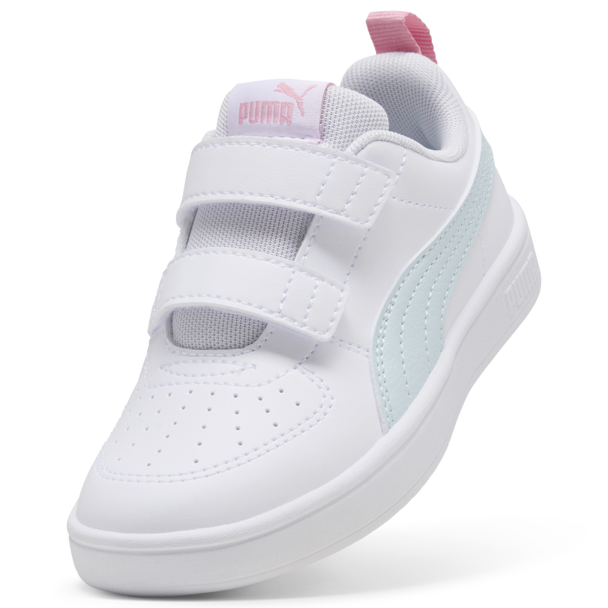 PUMA Rickie V sneakers, Roze/Wit, Maat 27,5 thumbnail 2