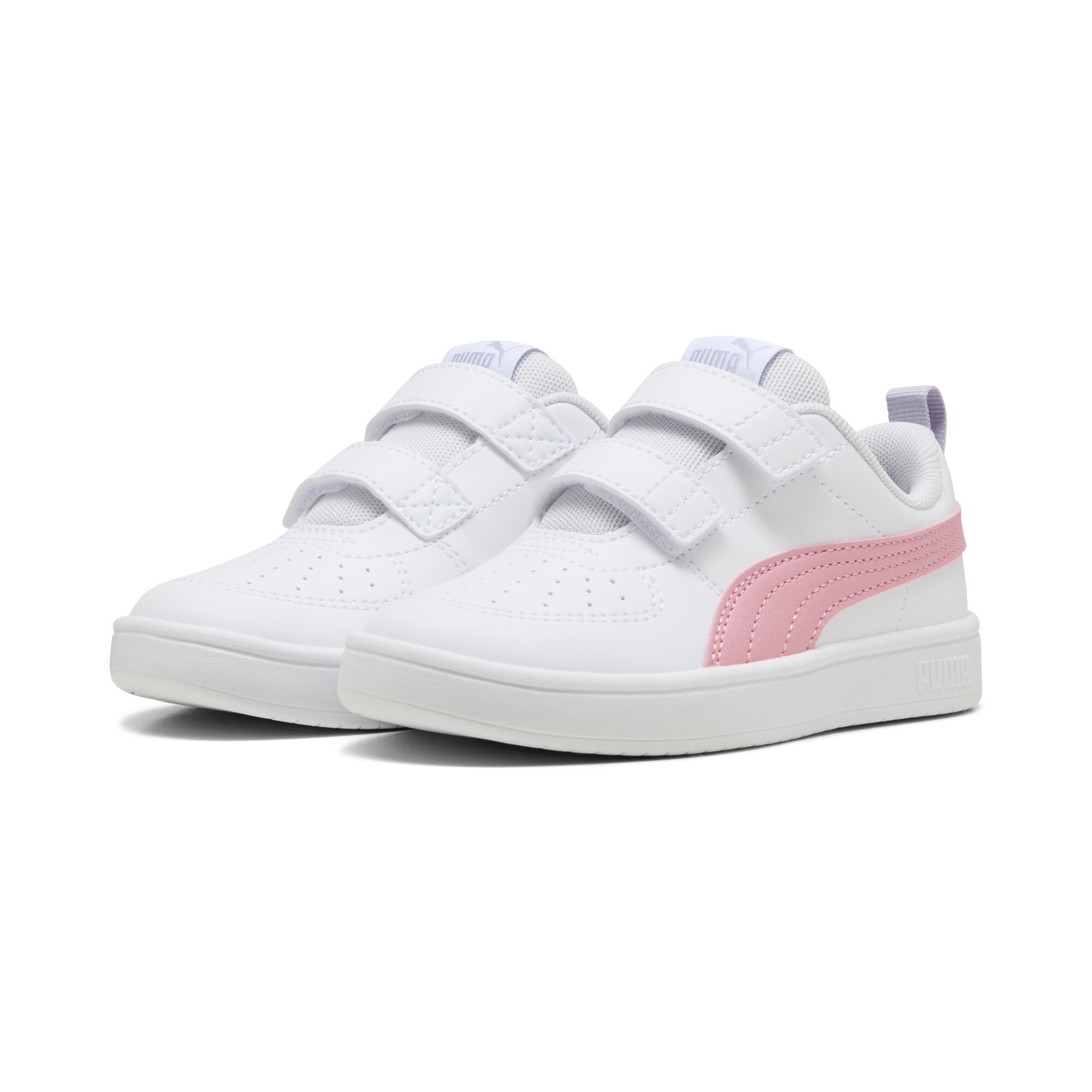 PUMA Rickie V sneakers, Roze/Wit, Maat 34 thumbnail 6