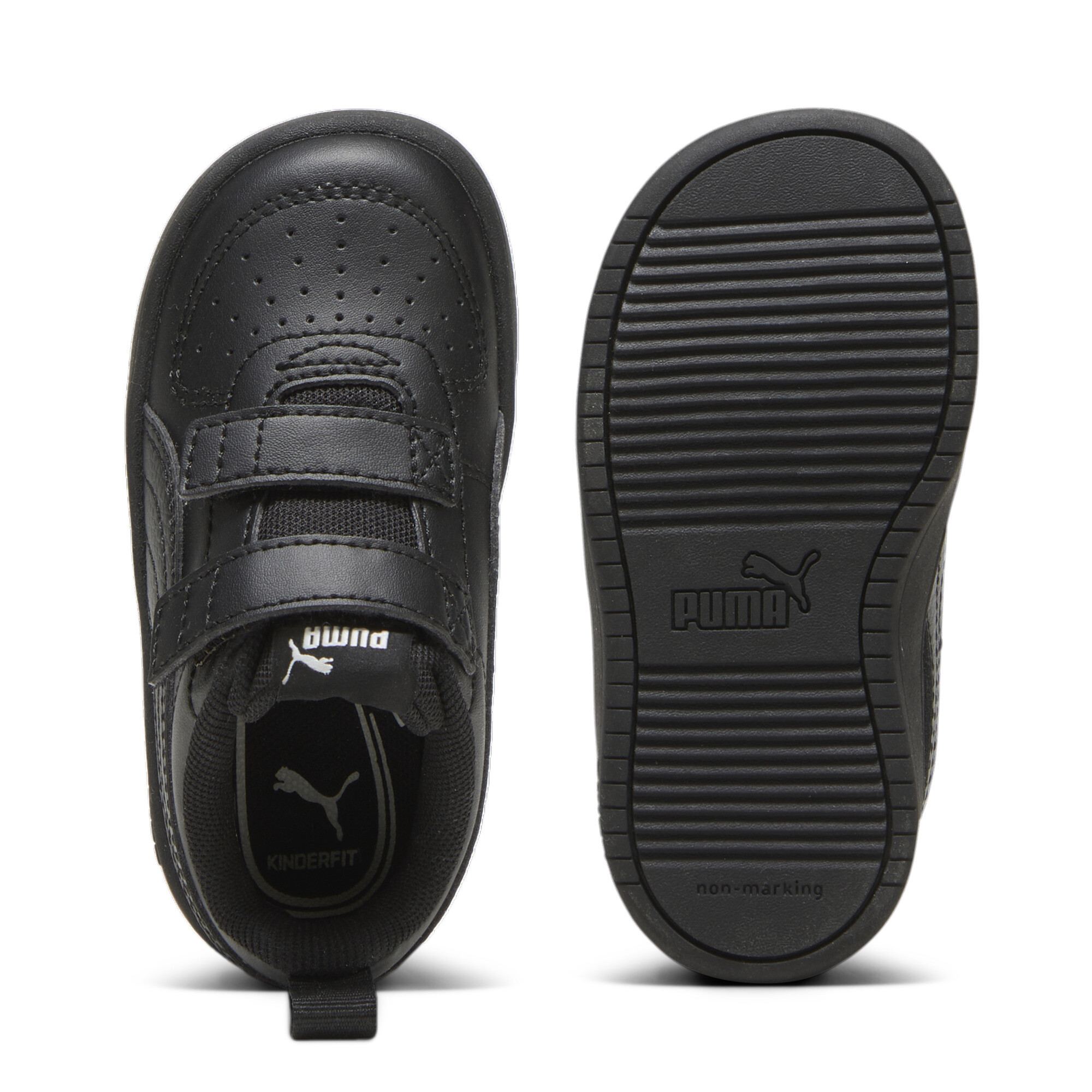 PUMA Rickie sneakers, Zwart/Grijs, Maat 25 thumbnail 4