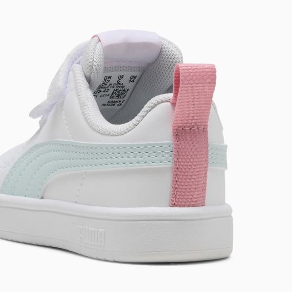 Tenis Infantiles PUMA Rickie V, PUMA White-Sea Glass-Pinkscape, large-MEX