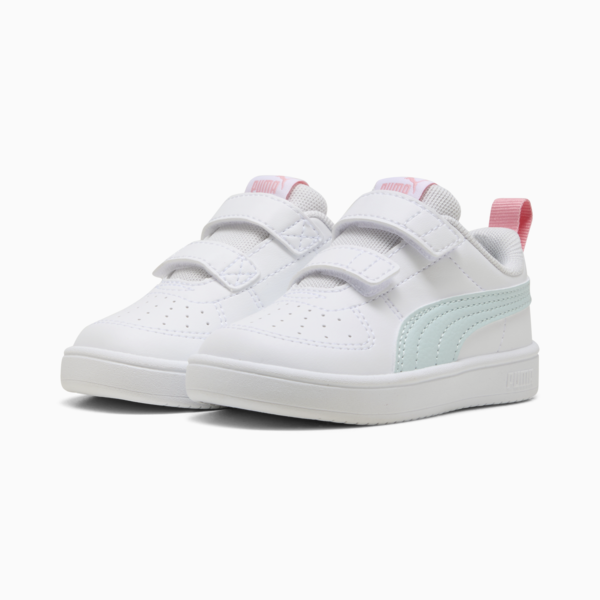 Tenis Infantiles PUMA Rickie V, PUMA White-Sea Glass-Pinkscape, large-MEX