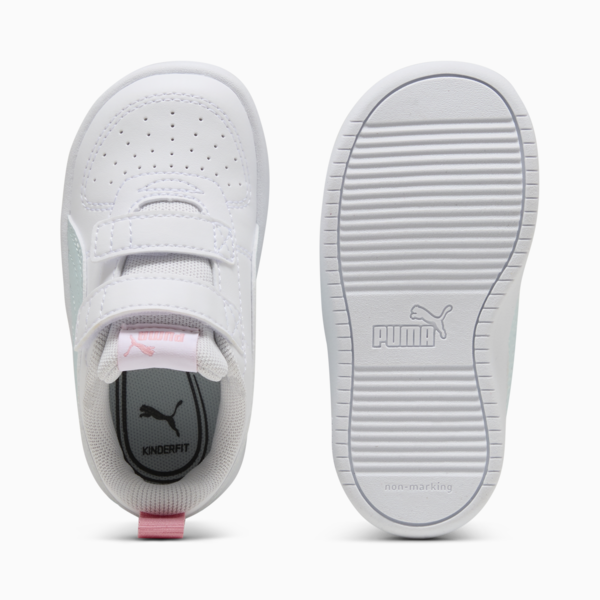 Tenis Infantiles PUMA Rickie V, PUMA White-Sea Glass-Pinkscape, large-MEX