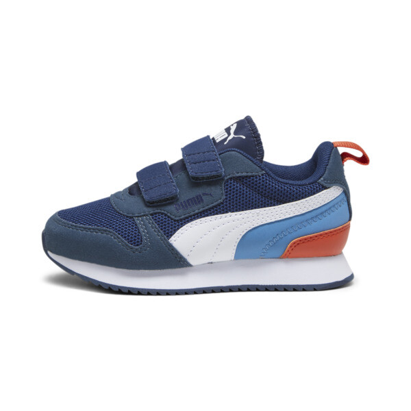 Zapatillas Puma R78 V para niños ADP, Persian Blue-PUMA White-Inky Blue-Regal Blue, swatch-ARG