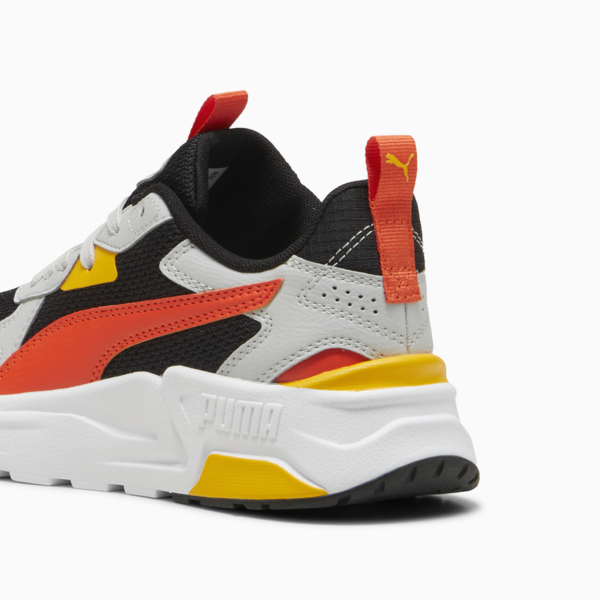 Trinity Lite Sneakers Youth, PUMA Black-Redmazing-Cool Light Gray-Tangerine, large-ZAF
