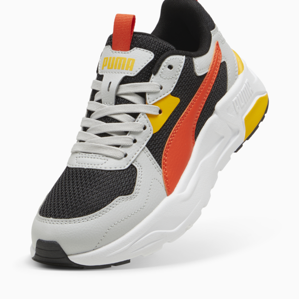 Trinity Lite Sneakers Youth, PUMA Black-Redmazing-Cool Light Gray-Tangerine, large-ZAF