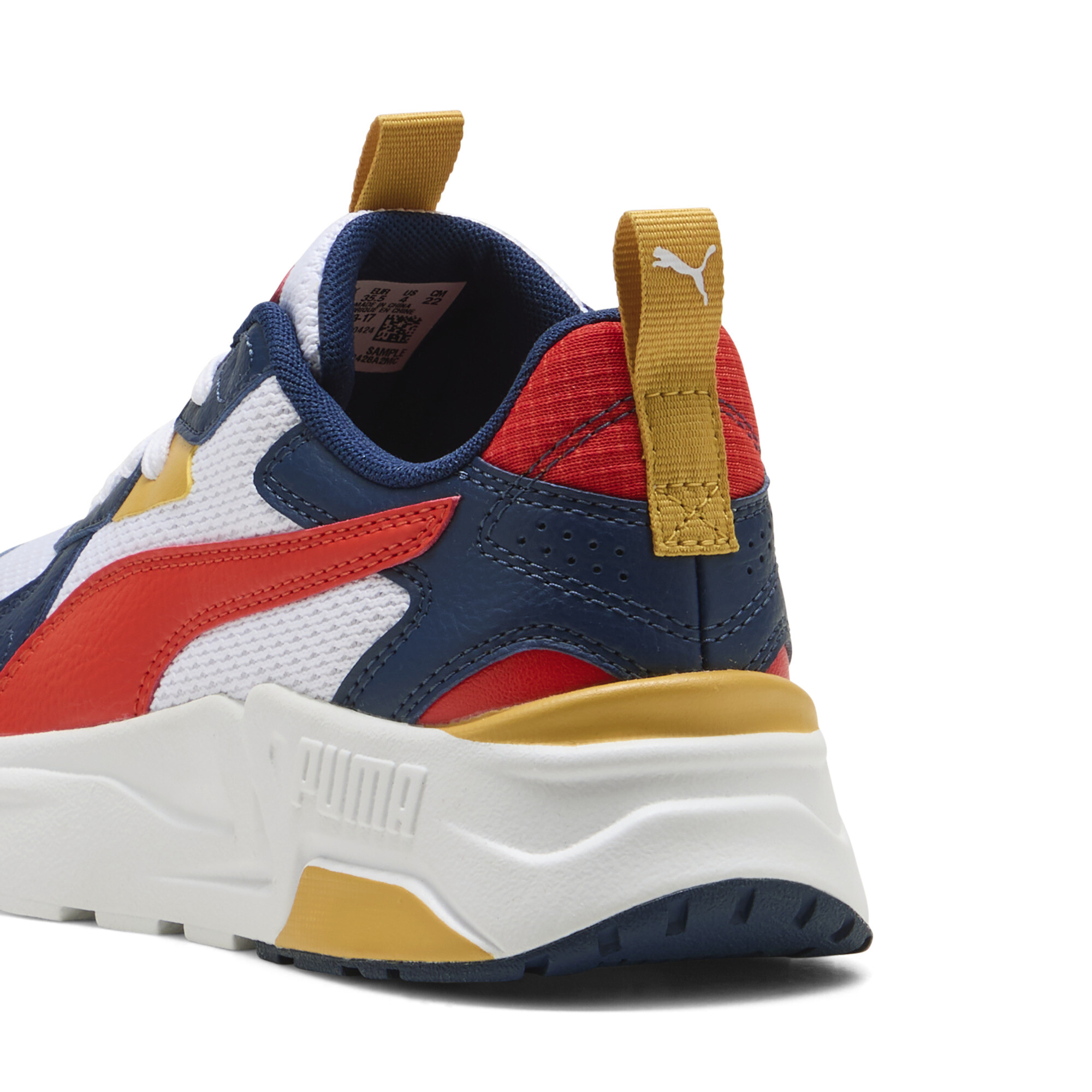 PUMA Trinity Lite sneakers, Blauw/Rood/Wit, Maat 38 thumbnail 5