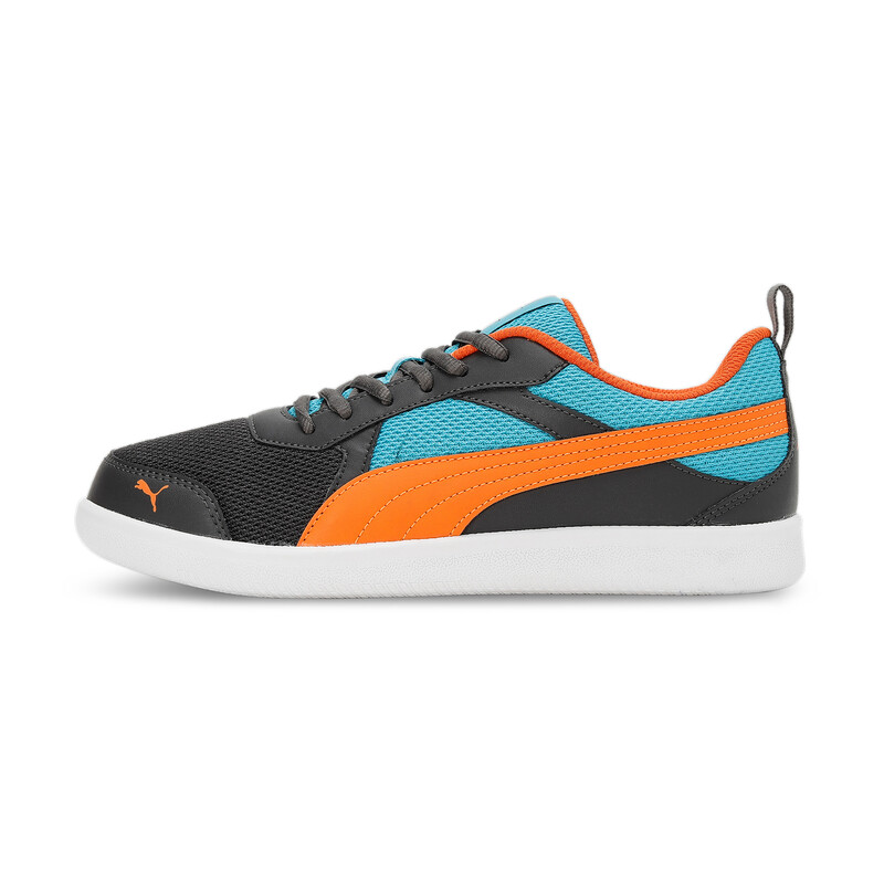 

PUMA X1DER Carter Youth Sneakers, Black/orange/blue