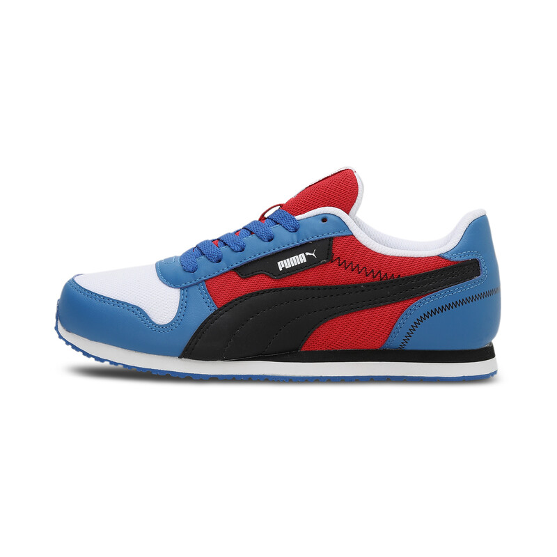 PUMA X1DER Liam Youth Sneakers, White/black/red