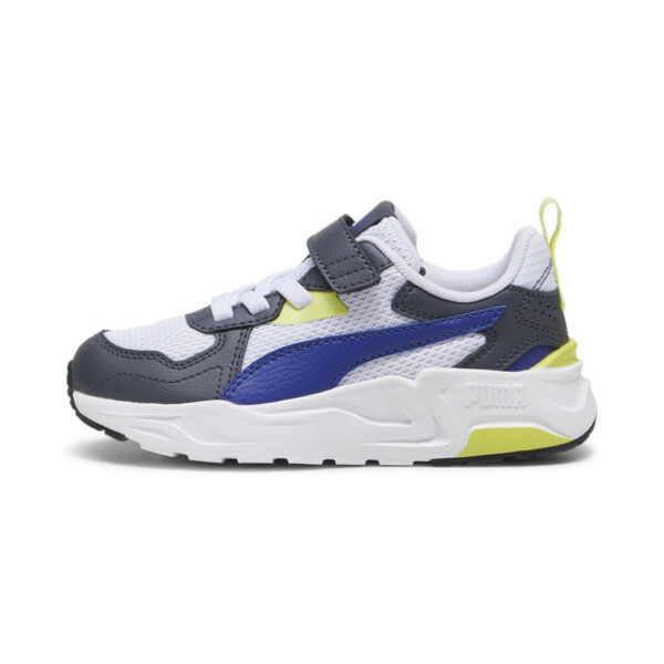 Trinity Lite Sneakers Kids, Lapis Lazuli-PUMA White-Galactic Gray-Lime Sheen, large-ZAF