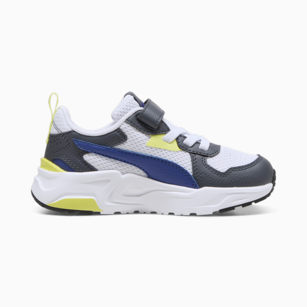 Trinity Lite Sneakers Kids, Lapis Lazuli-PUMA White-Galactic Gray-Lime Sheen, large-ZAF