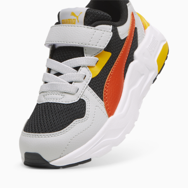 Trinity Lite Sneakers Kids, PUMA Black-Redmazing-Cool Light Gray-Tangerine, large-ZAF
