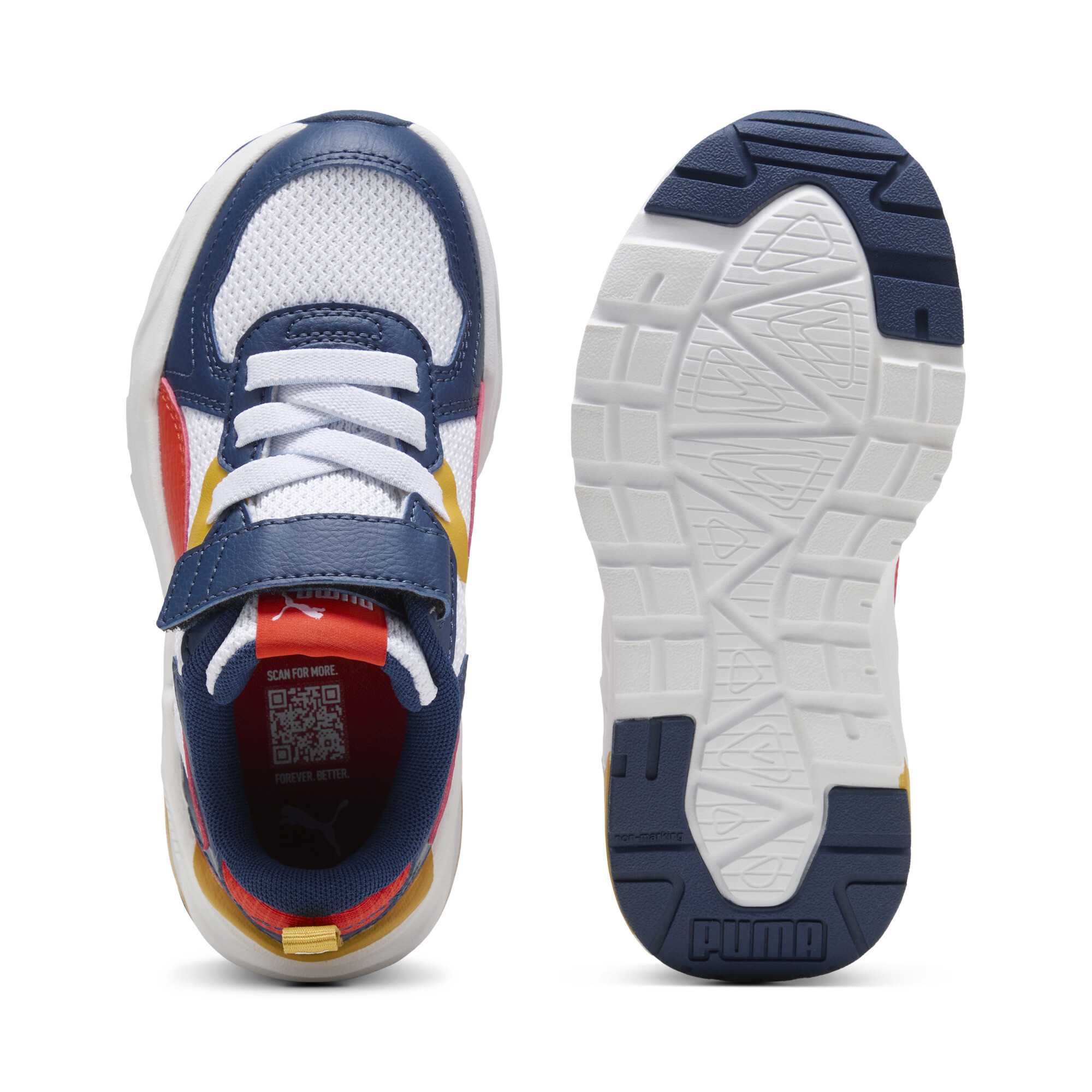 PUMA Trinity Lite sneakers, Blauw/Rood/Wit, Maat 30 thumbnail 4