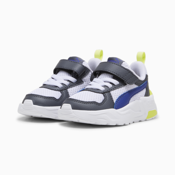 Trinity Lite Sneakers Babies, Lapis Lazuli-PUMA White-Galactic Gray-Lime Sheen, large-ZAF