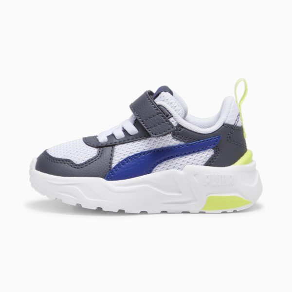 Trinity Lite Sneakers Babies, Lapis Lazuli-PUMA White-Galactic Gray-Lime Sheen, large-ZAF