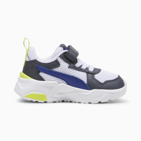 Trinity Lite Sneakers Babies, Lapis Lazuli-PUMA White-Galactic Gray-Lime Sheen, large-ZAF