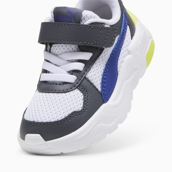 Trinity Lite Sneakers Babies, Lapis Lazuli-PUMA White-Galactic Gray-Lime Sheen, large-ZAF