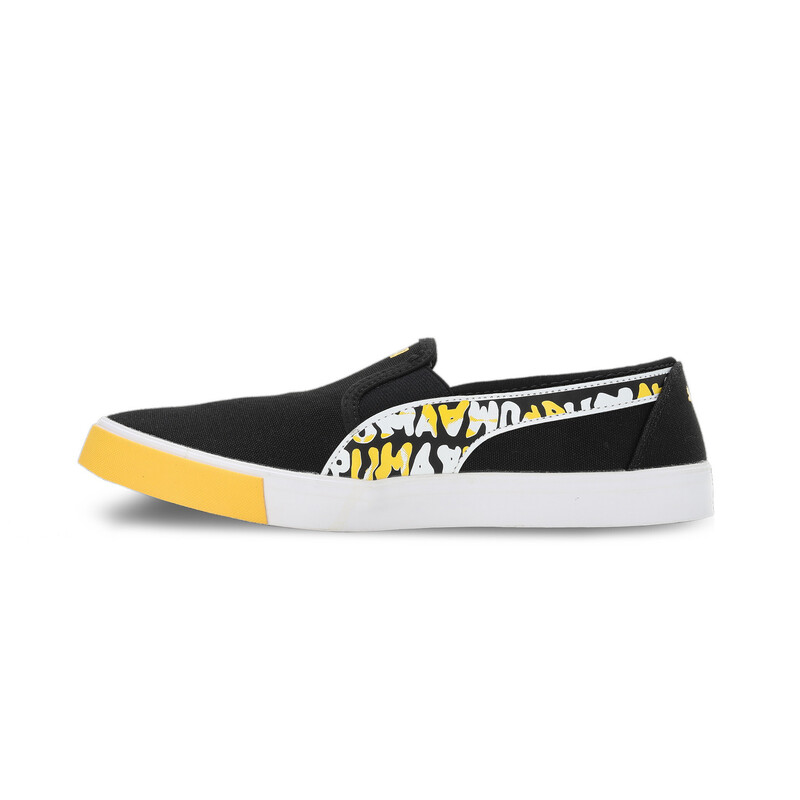 

PUMA Radiant Slip-On Unisex Shoes, White/black/yellow