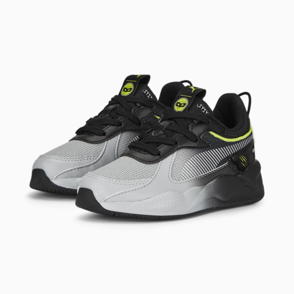 PUMA x MIRACULOUS RS-X Sneakers Pre-School, PUMA Black-Feather Gray-Lime Smash, large-MEX