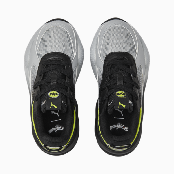 PUMA x MIRACULOUS RS-X Sneakers Pre-School, PUMA Black-Feather Gray-Lime Smash, large-MEX