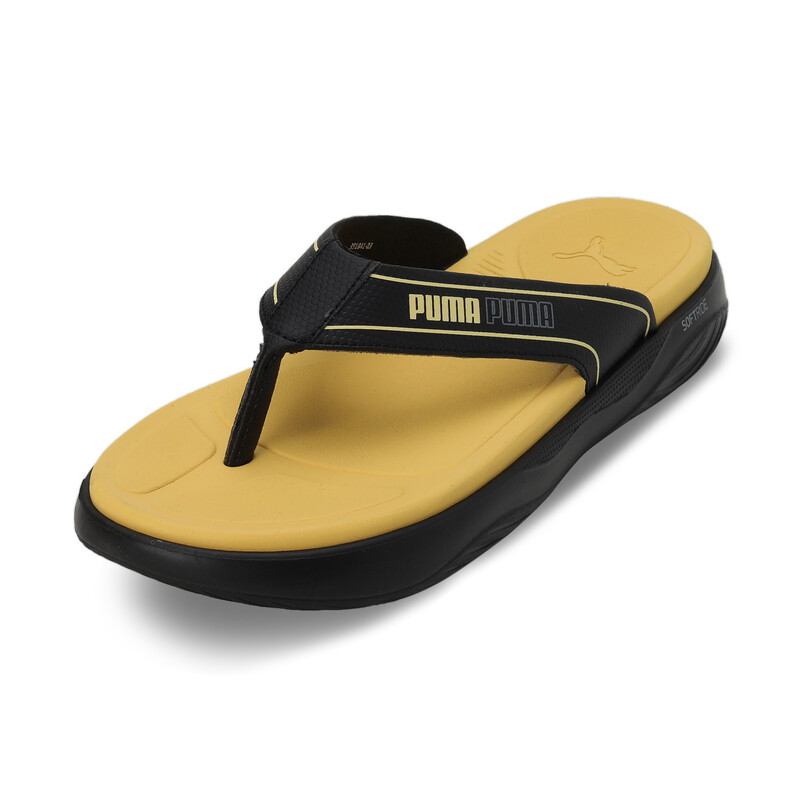 PUMA SOFTRIDE Seave V1 Unisex Flip-Flops Sandals in Black/Orange/Gray ...