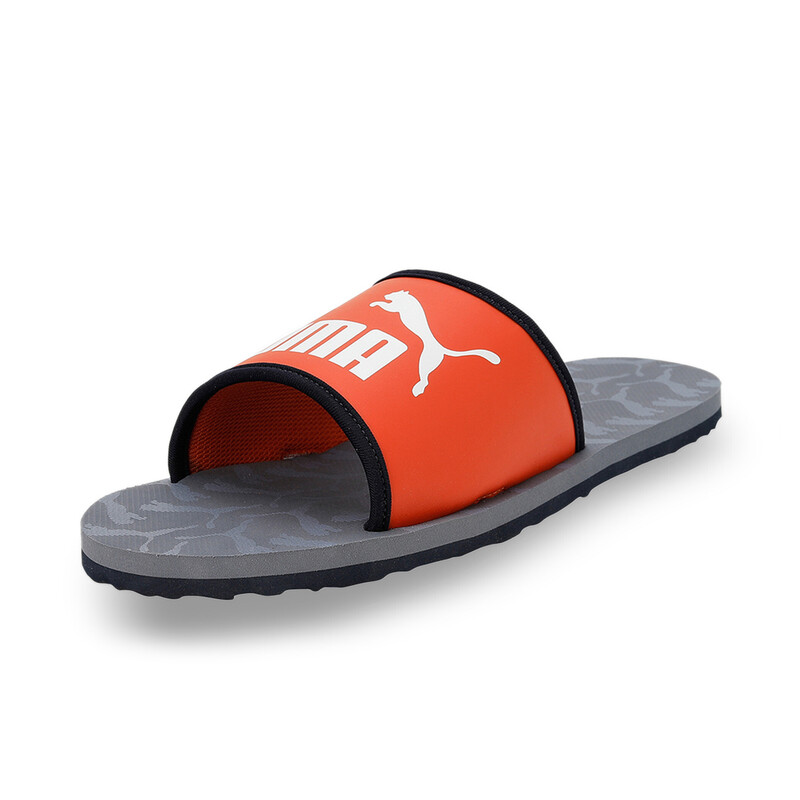 

PUMA Carty Unisex Slides, White/red/gray