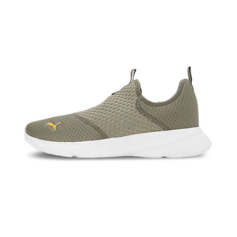 

Men's PUMA Melanite Slip On Sneakers, White/green
