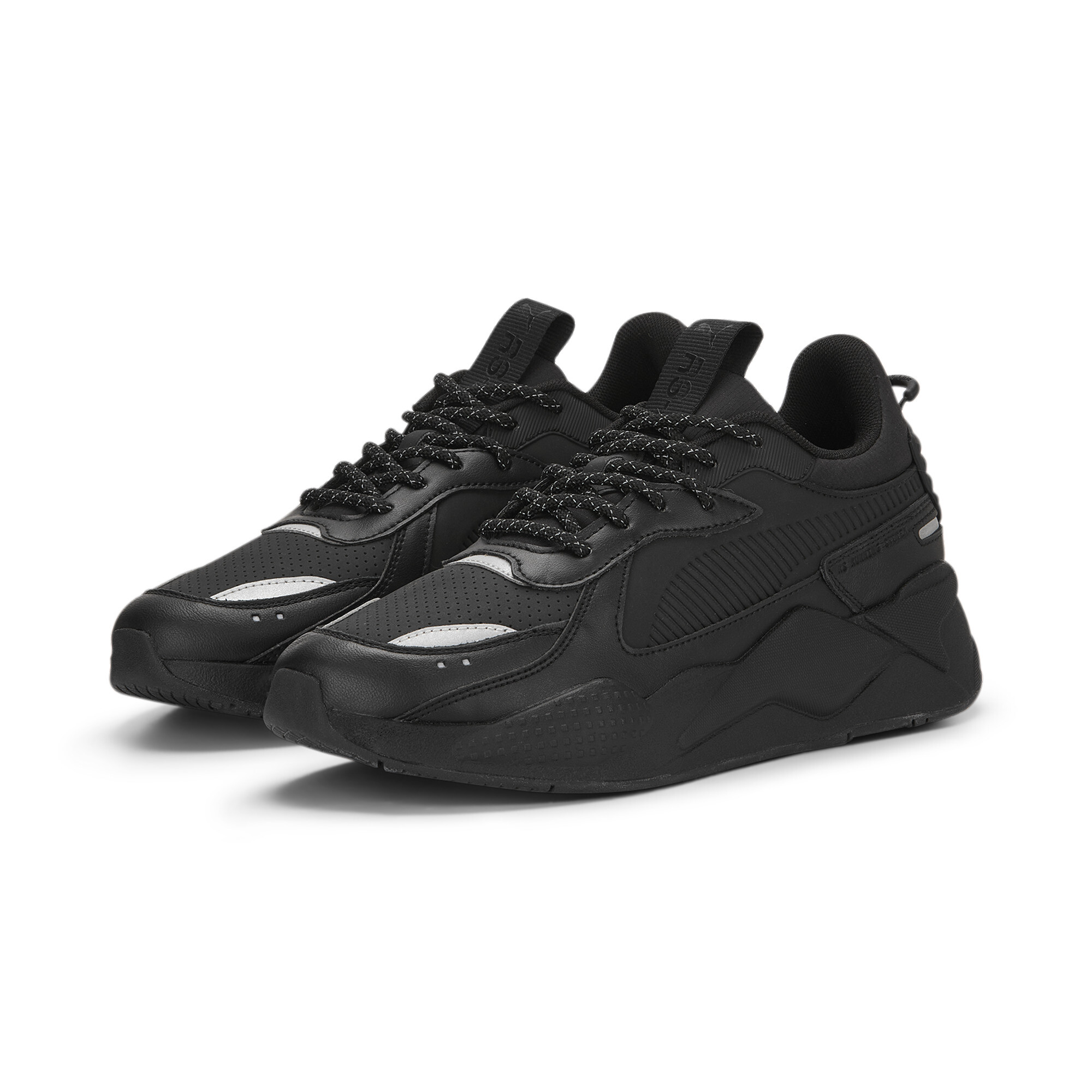 Puma RS-X Triple Sneakers, Black, Size 45, Shoes