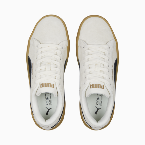 Tenis Smash Platform V3 Gamuza para mujer, Pristine-PUMA Black-PUMA Gold, large-MEX