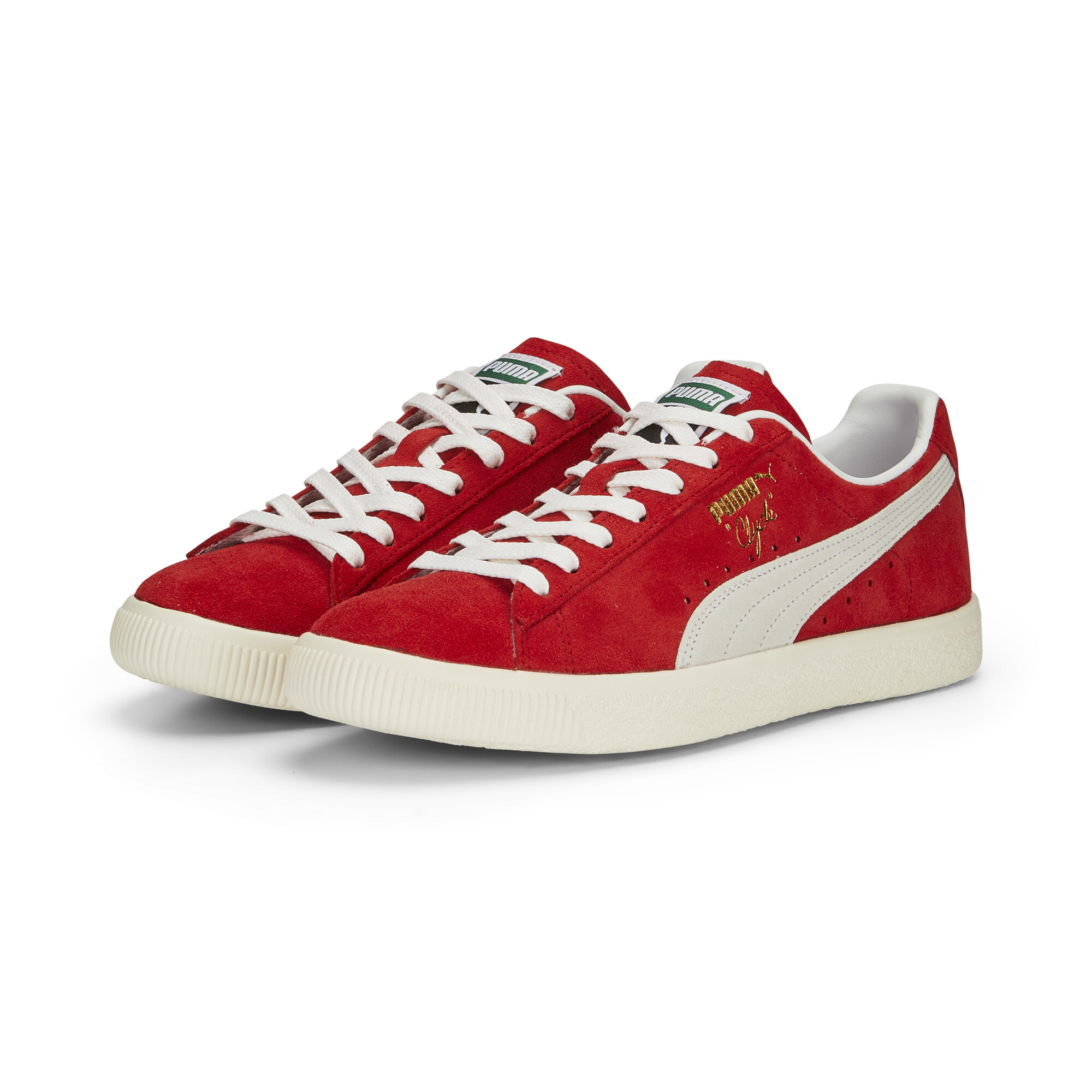 Puma Clyde OG Sneakers, Red, Size 41, Shoes