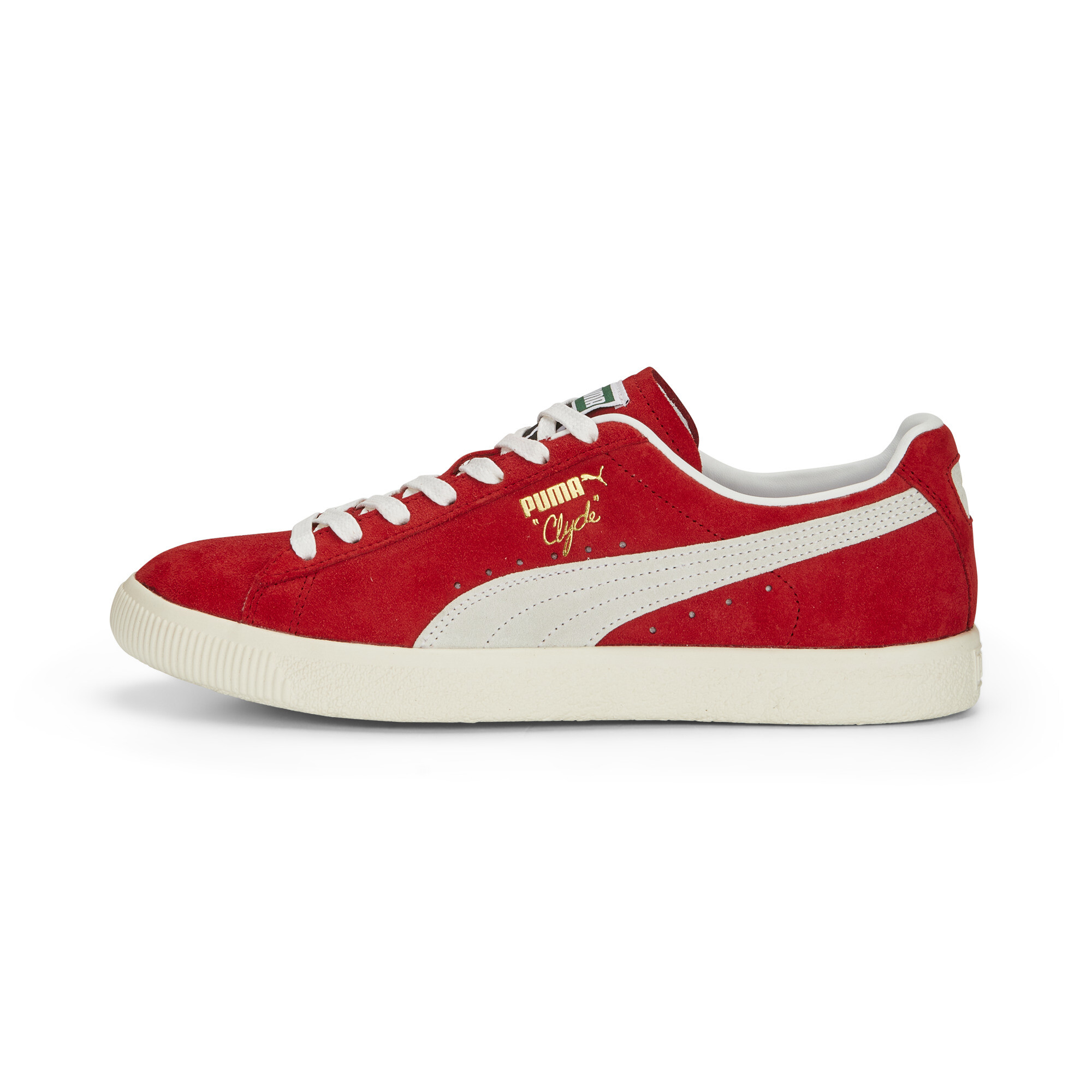 Puma Clyde OG Sneakers Schuhe | Mit Plain | Red/White/Pristine | Größe: 36