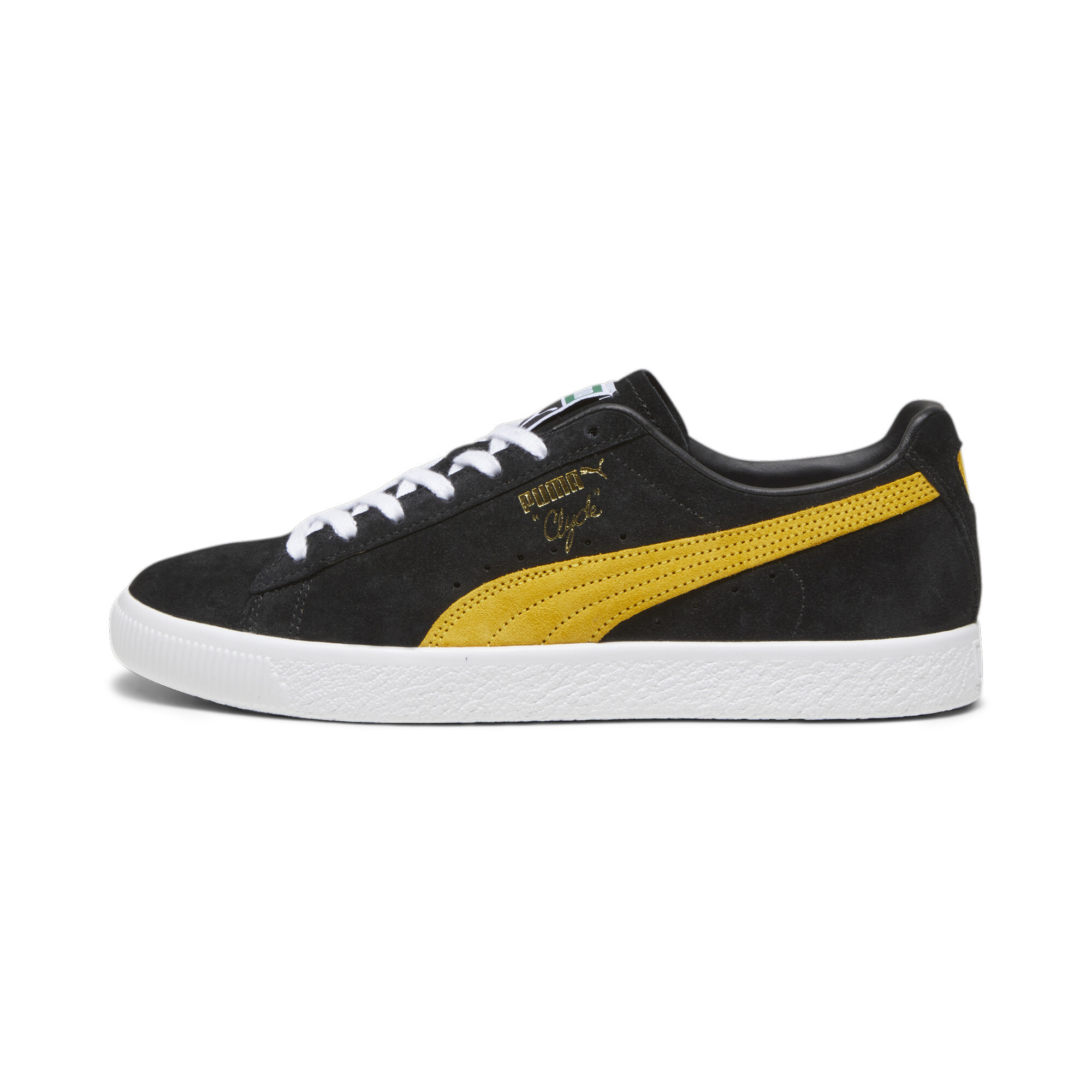 Men's PUMA Clyde OG Sneakers In Black, Size EU 44.5