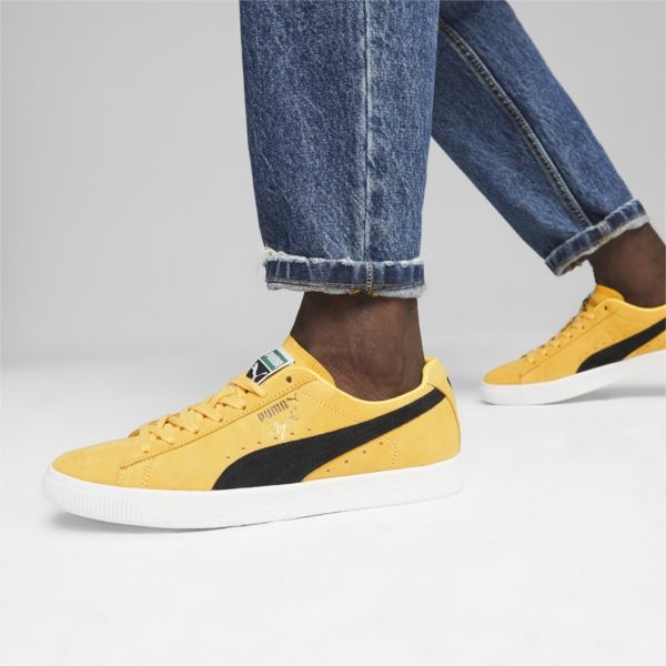 Clyde OG Sneakers, Yellow Sizzle-PUMA Black, large-ZAF