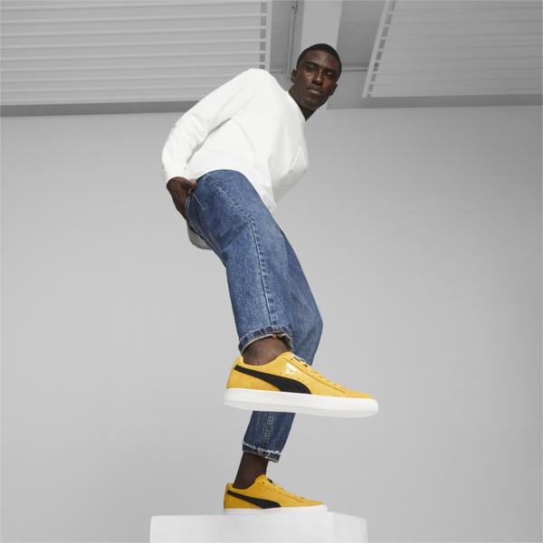 Clyde OG Sneakers, Yellow Sizzle-PUMA Black, large-ZAF