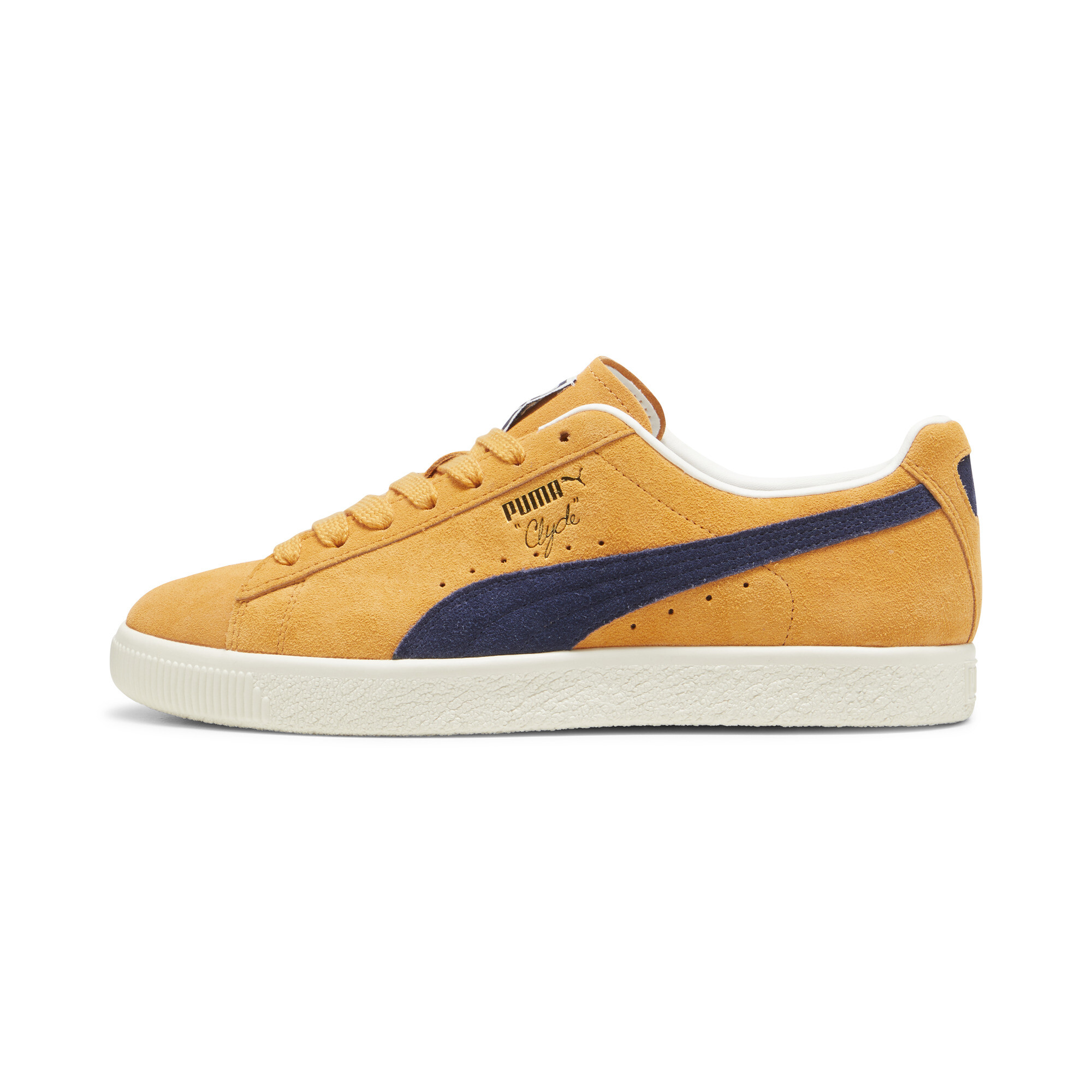 Puma Clyde OG Sneakers, Orange, Size 40.5, Shoes