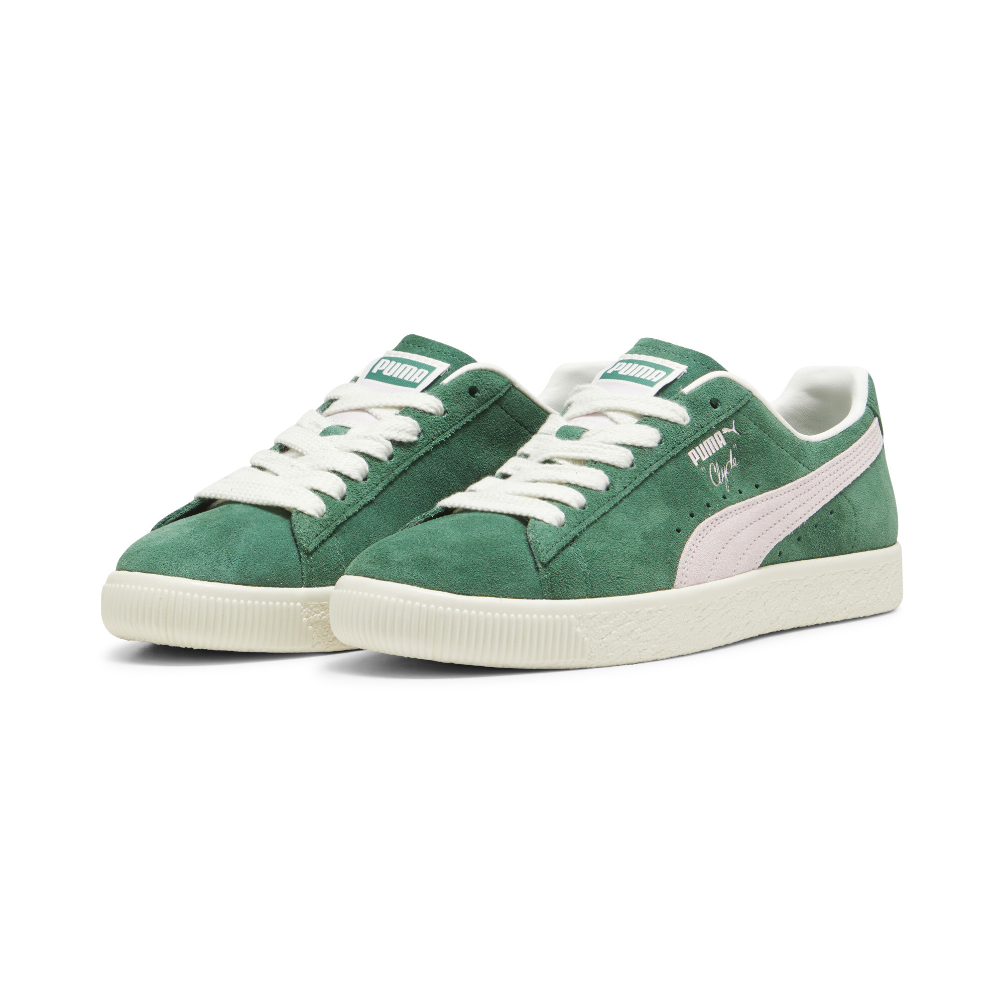 Puma Clyde OG Sneakers, Green, Size 37.5, Shoes