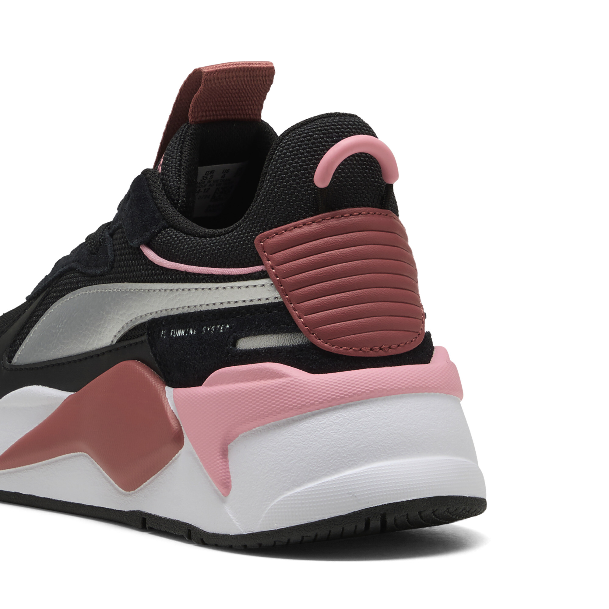 PUMA RS-X Metallic sneakers voor Dames, Zwart/Rood, Maat 35,5 thumbnail 5