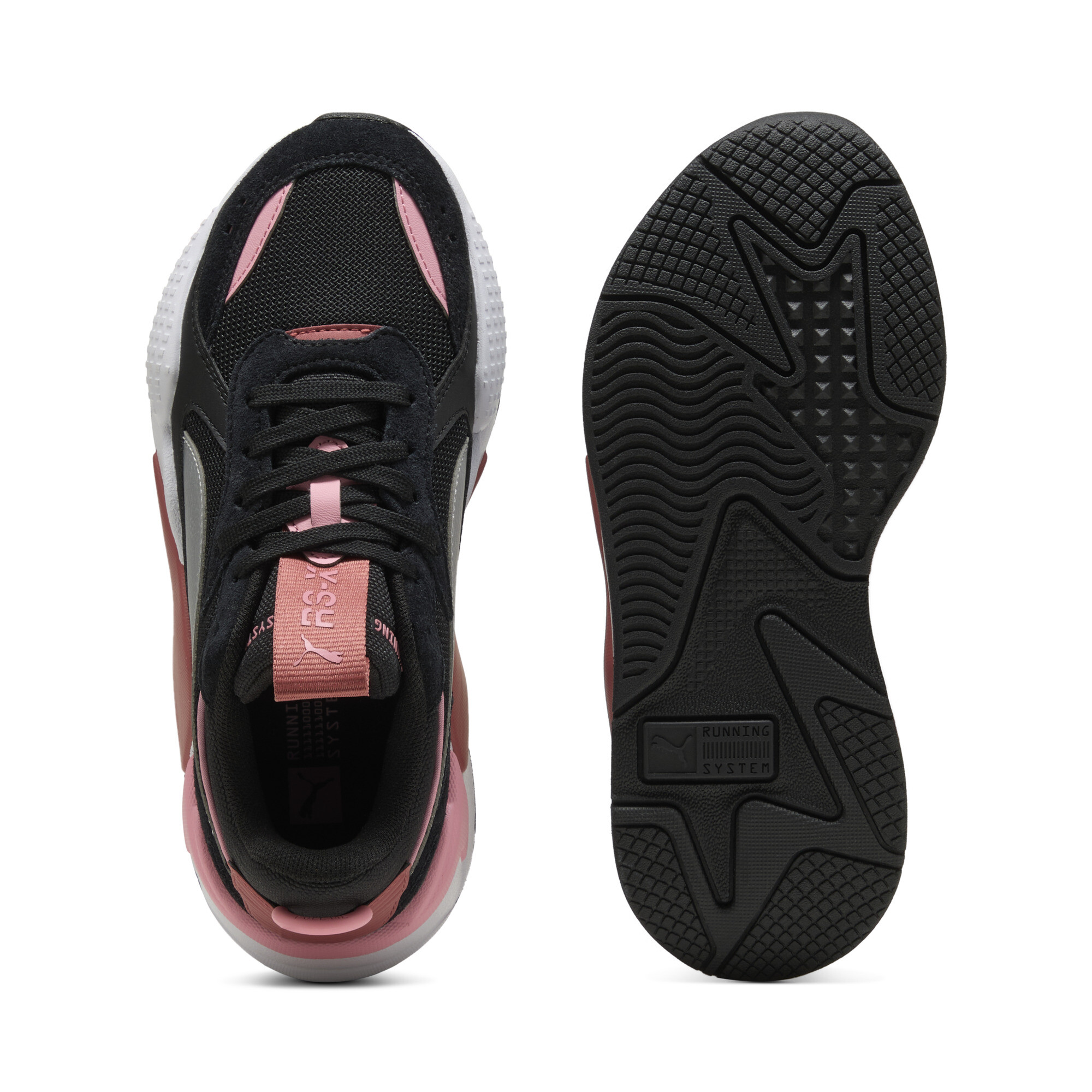 PUMA RS-X Metallic sneakers voor Dames, Zwart/Rood, Maat 35,5 thumbnail 4