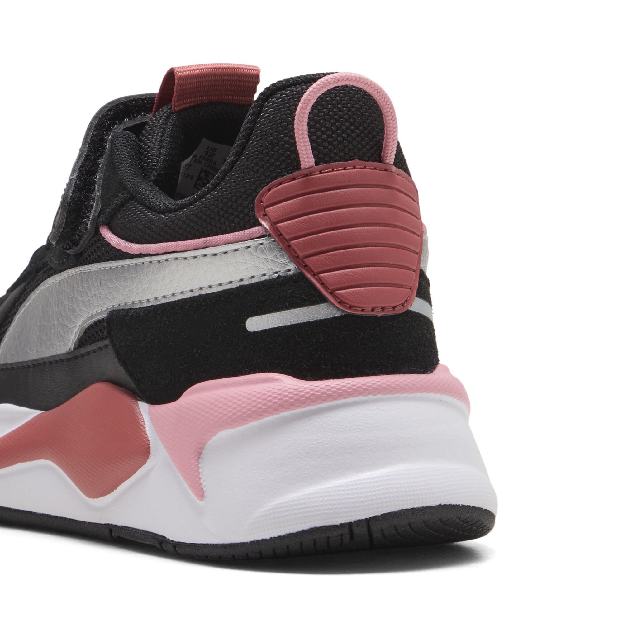 PUMA RS-X Metallic sneakers met alternatieve sluiting+ voor Dames, Zwart/Rood, Maat 34,5 thumbnail 5